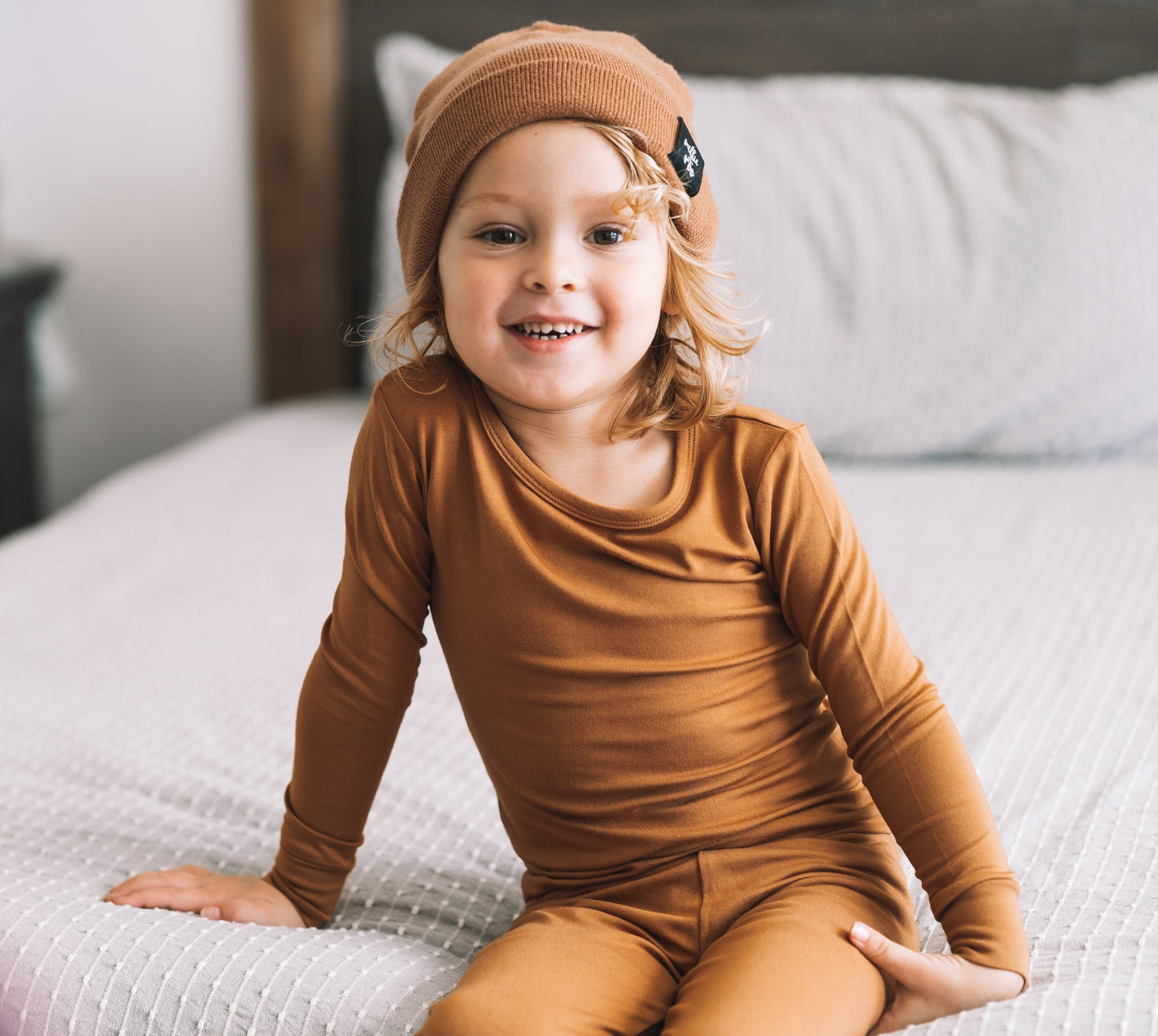 LONG SLEEVE 2 PIECE SETS- Caramel Bamboo - Mack & Harvie
