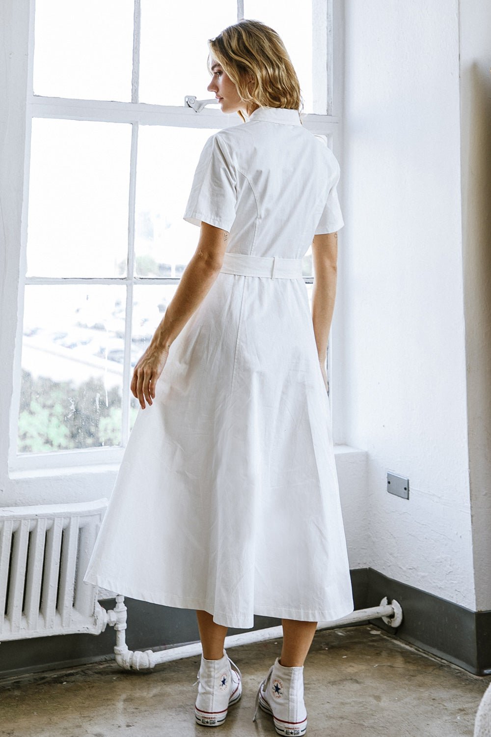 LUCKY ME WOVEN MIDI DRESS - Mack & Harvie
