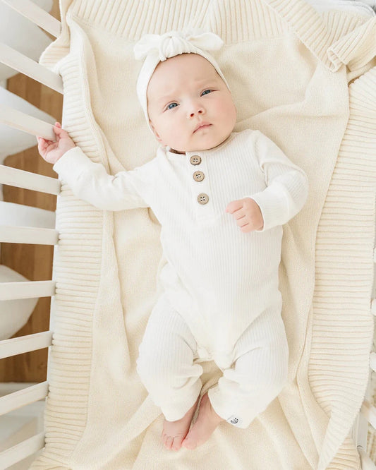 Organic Jumpsuit | Milk - Mack & Harvie
