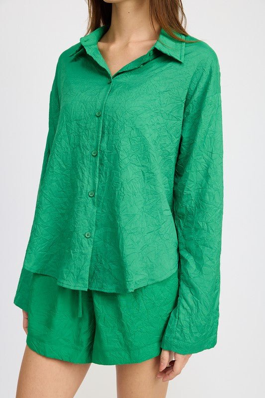 OVERSIZED BUTTON DOWN SHIRT - Mack & Harvie