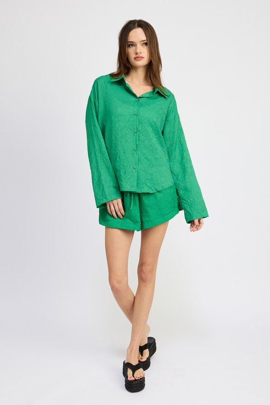 OVERSIZED BUTTON DOWN SHIRT - Mack & Harvie