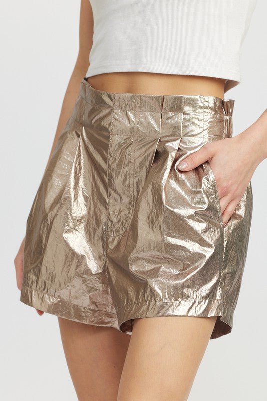 PAPERBAG METALLIC SHORTS - Mack & Harvie