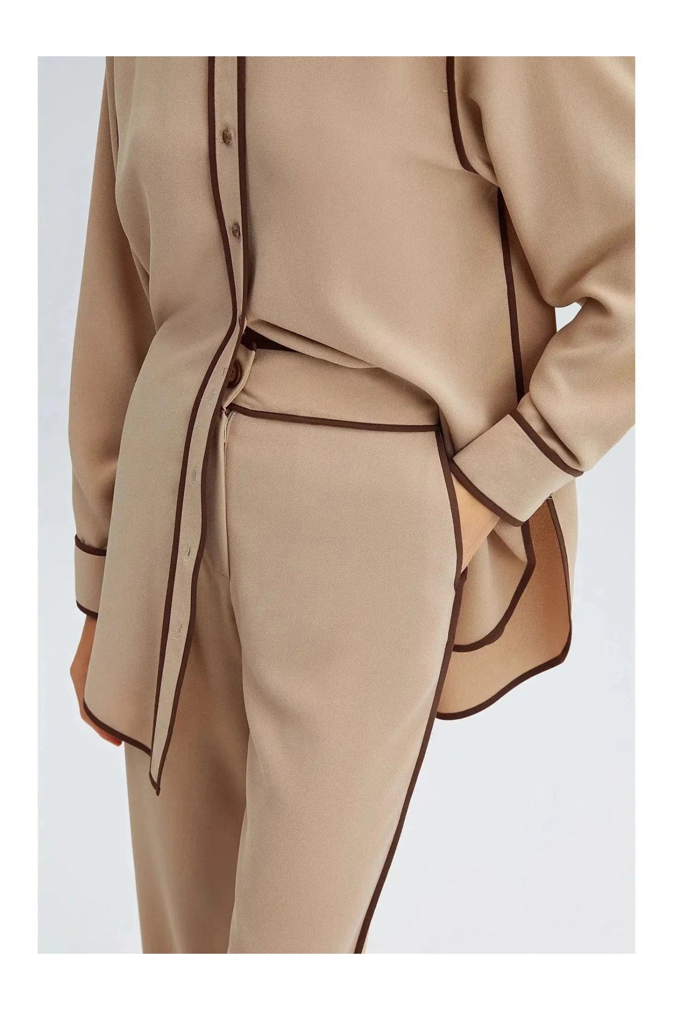 PIPED SHIRT TROUSERS SET - Mack & Harvie