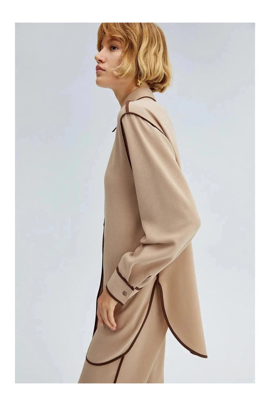 PIPED SHIRT TROUSERS SET - Mack & Harvie