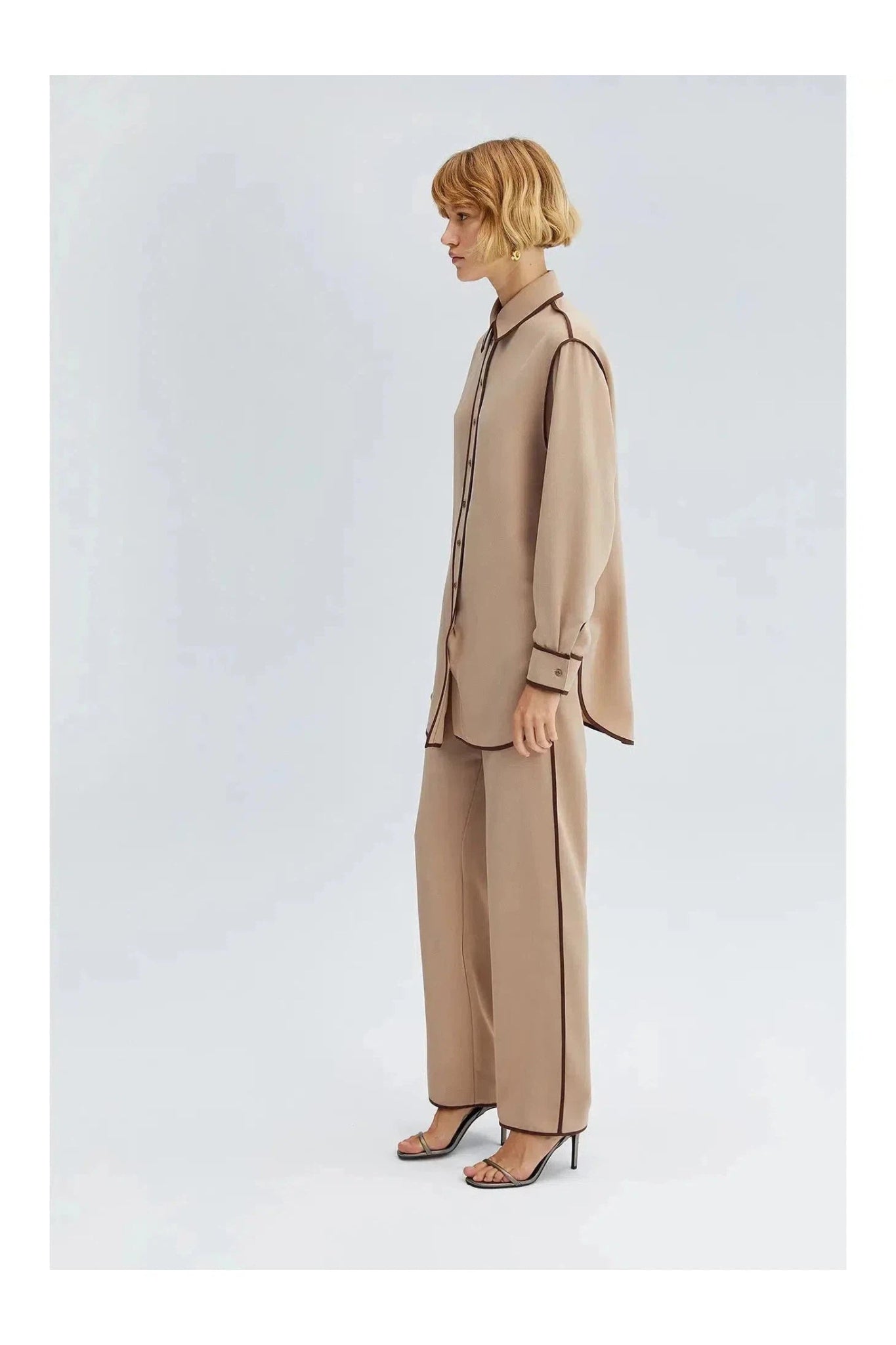 PIPED SHIRT TROUSERS SET - Mack & Harvie