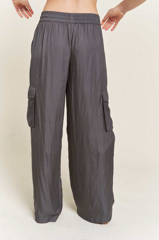 SATIN CARGO PANTS - Mack & Harvie