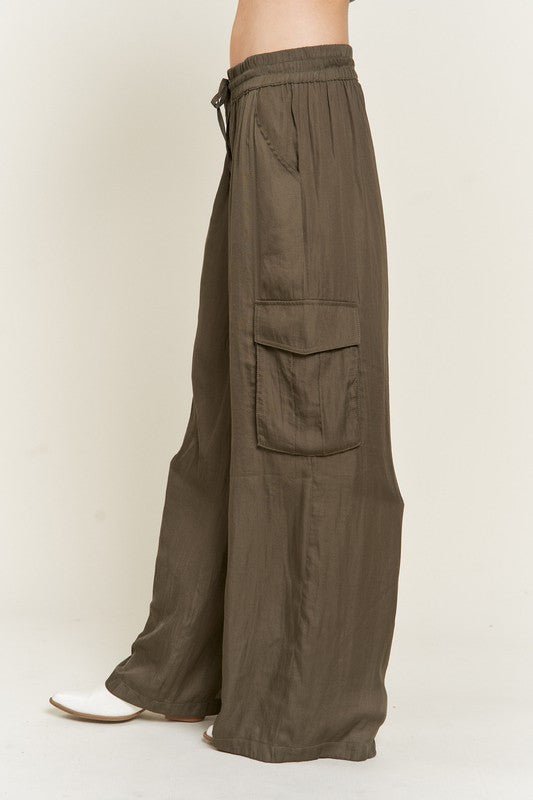SATIN CARGO PANTS - Mack & Harvie
