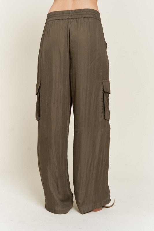 SATIN CARGO PANTS - Mack & Harvie
