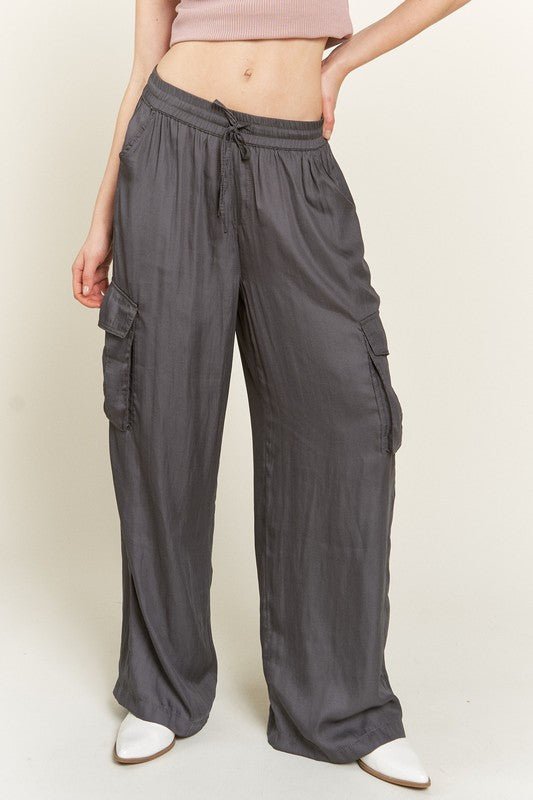 SATIN CARGO PANTS - Mack & Harvie