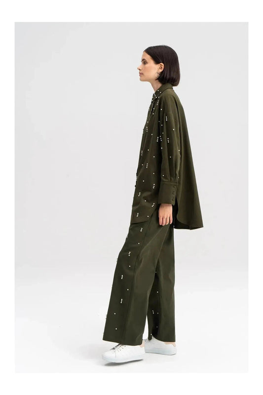 SHIRT TROUSERS SET WITH SHINY STONE - Mack & Harvie