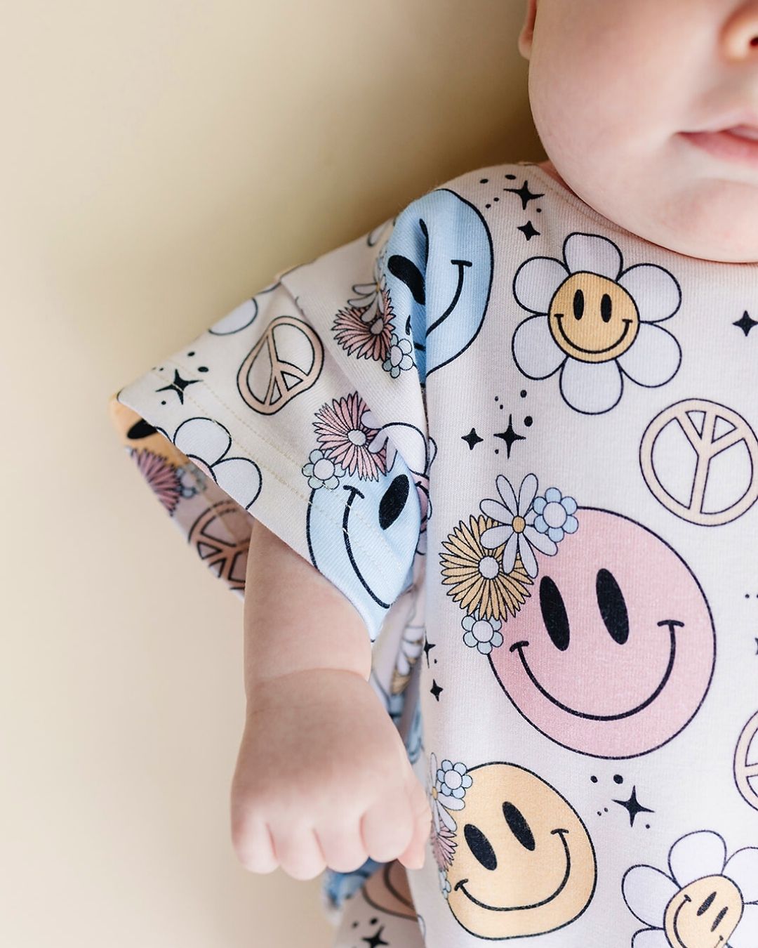 Short Sleeve Bubble Romper | Groovy Girl - Mack & Harvie