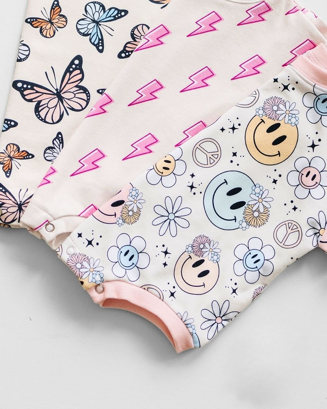 Short Sleeve Bubble Romper | Groovy Girl - Mack & Harvie