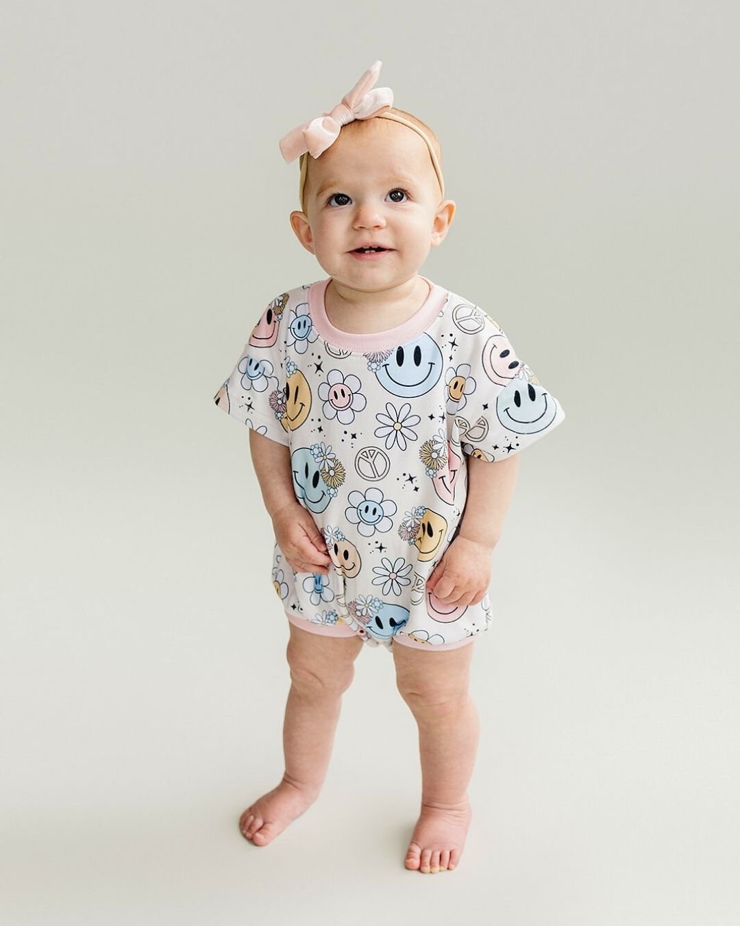 Short Sleeve Bubble Romper | Groovy Girl - Mack & Harvie