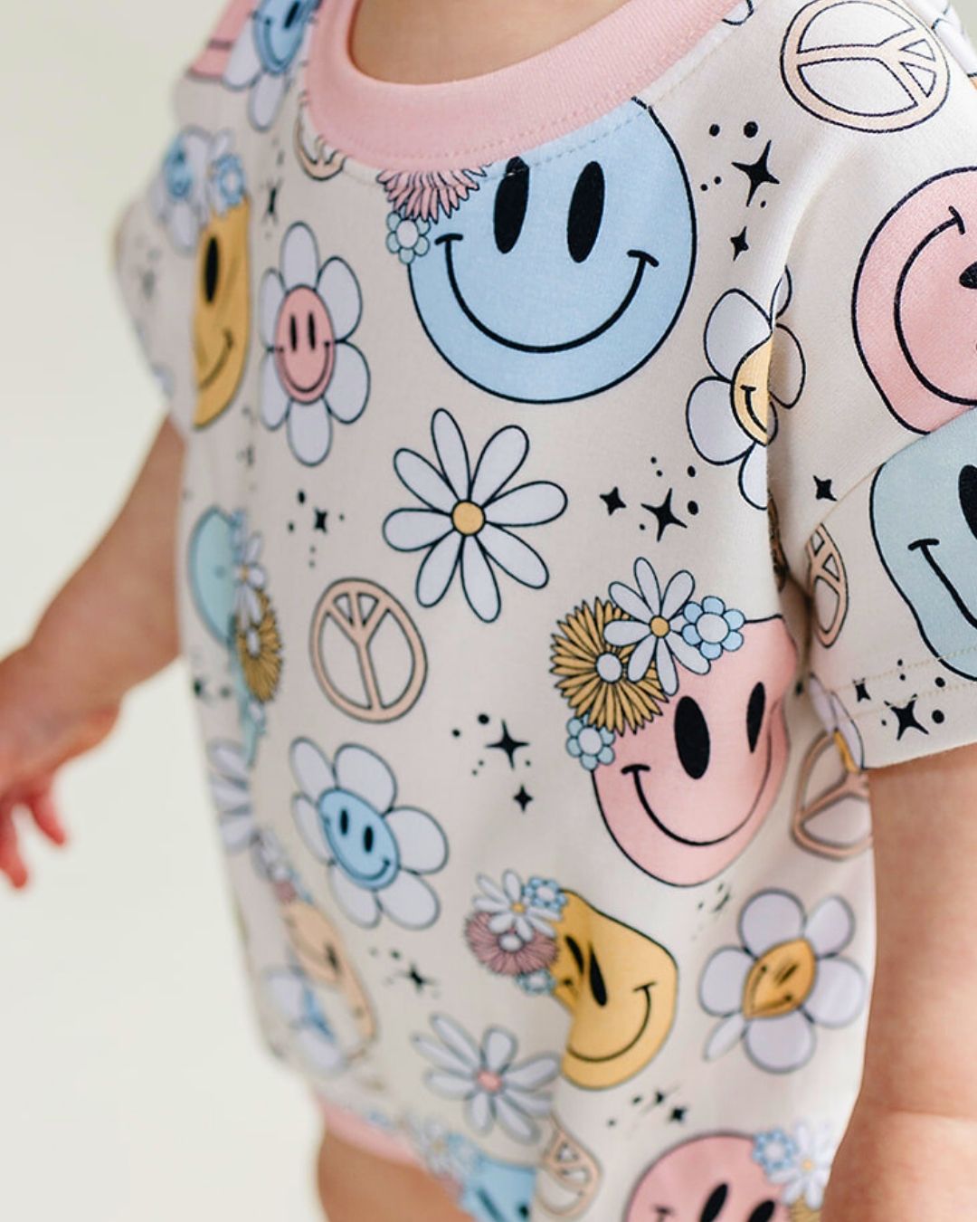 Short Sleeve Bubble Romper | Groovy Girl - Mack & Harvie