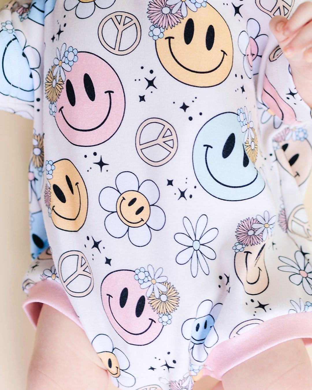 Short Sleeve Bubble Romper | Groovy Girl - Mack & Harvie