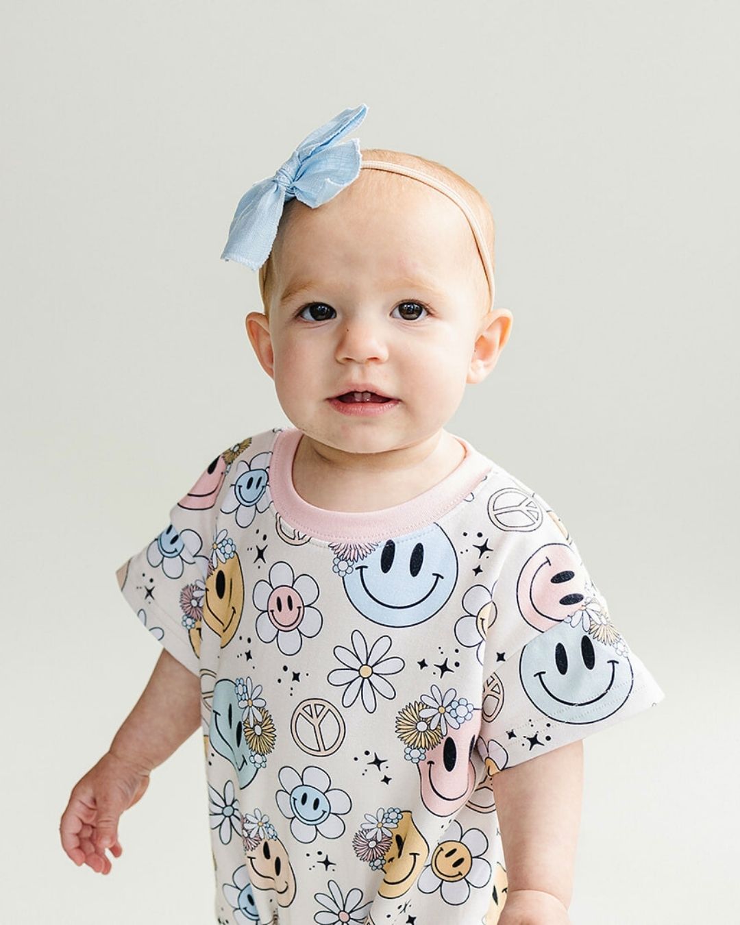 Short Sleeve Bubble Romper | Groovy Girl - Mack & Harvie