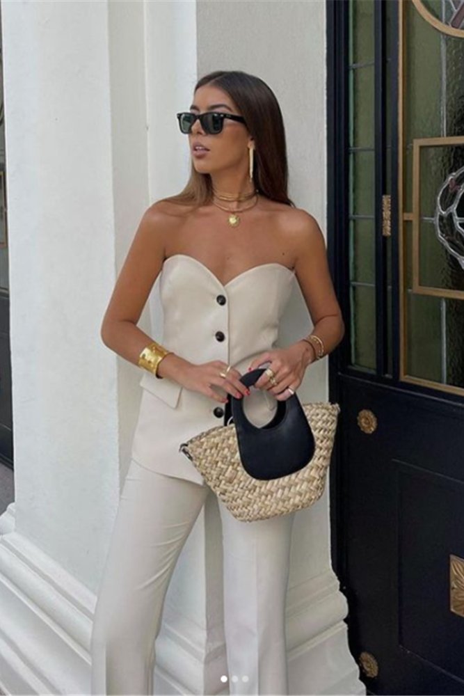 Strapless Vest & Pant Set - Mack & Harvie
