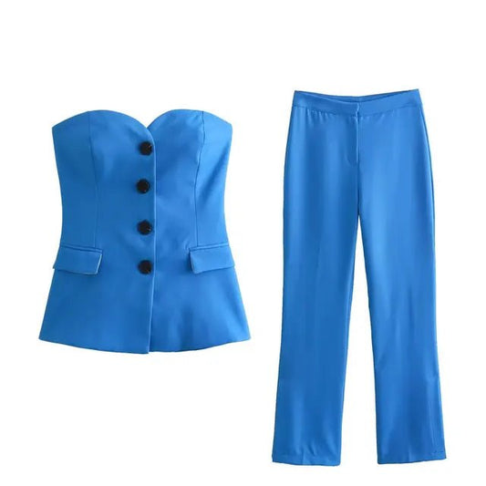Strapless Vest & Pant Set - Mack & Harvie