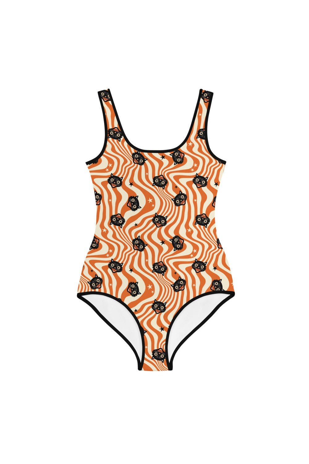 Vintage Halloween Cat Youth Swimsuit/Leotard - Mack & Harvie