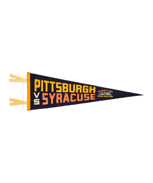 Pittsburgh vs Syracuse Commemorative Pennant