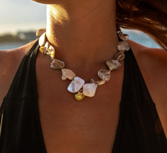Calico Shell Necklace