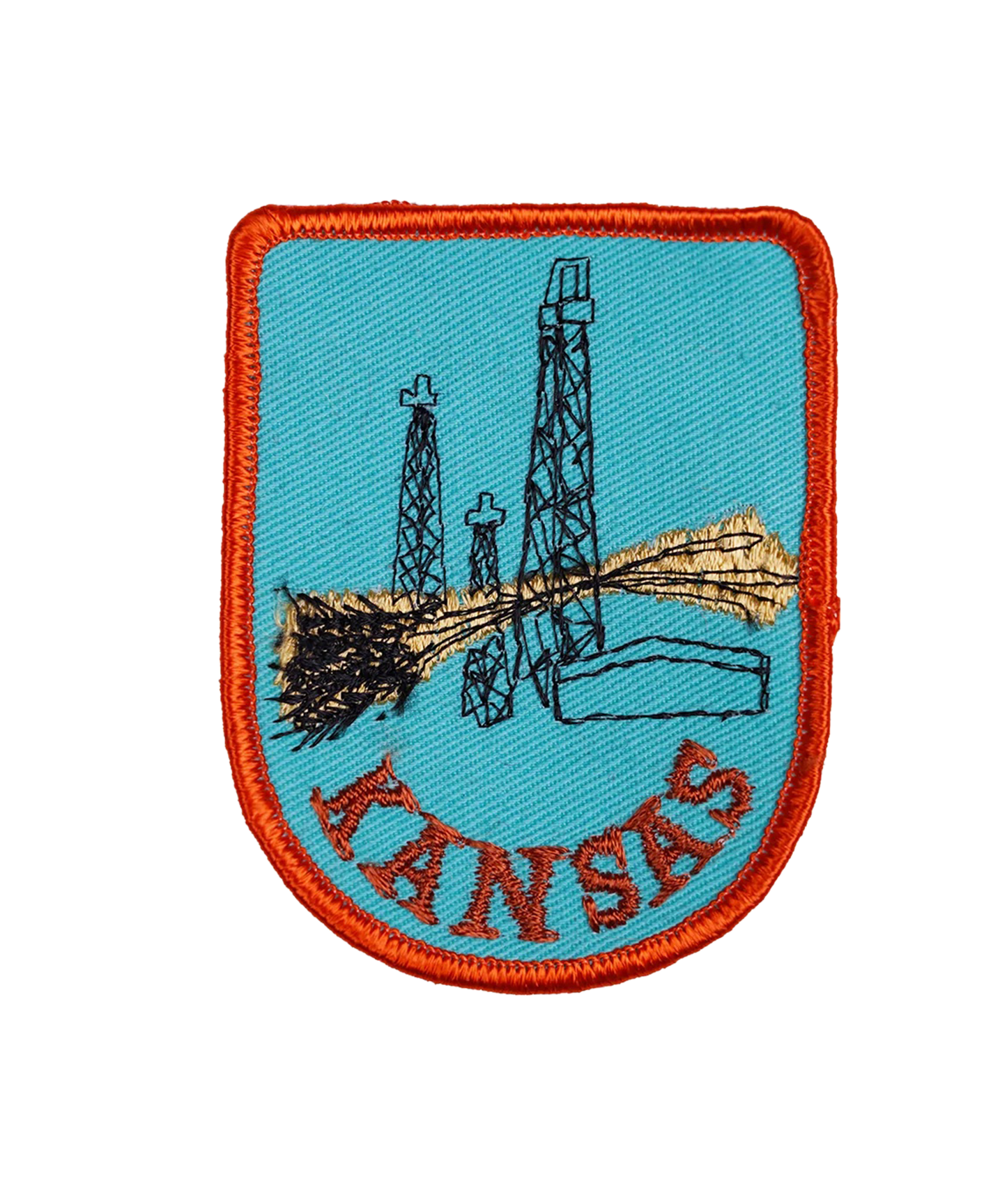 Vintage Kansas Embroidered Patch