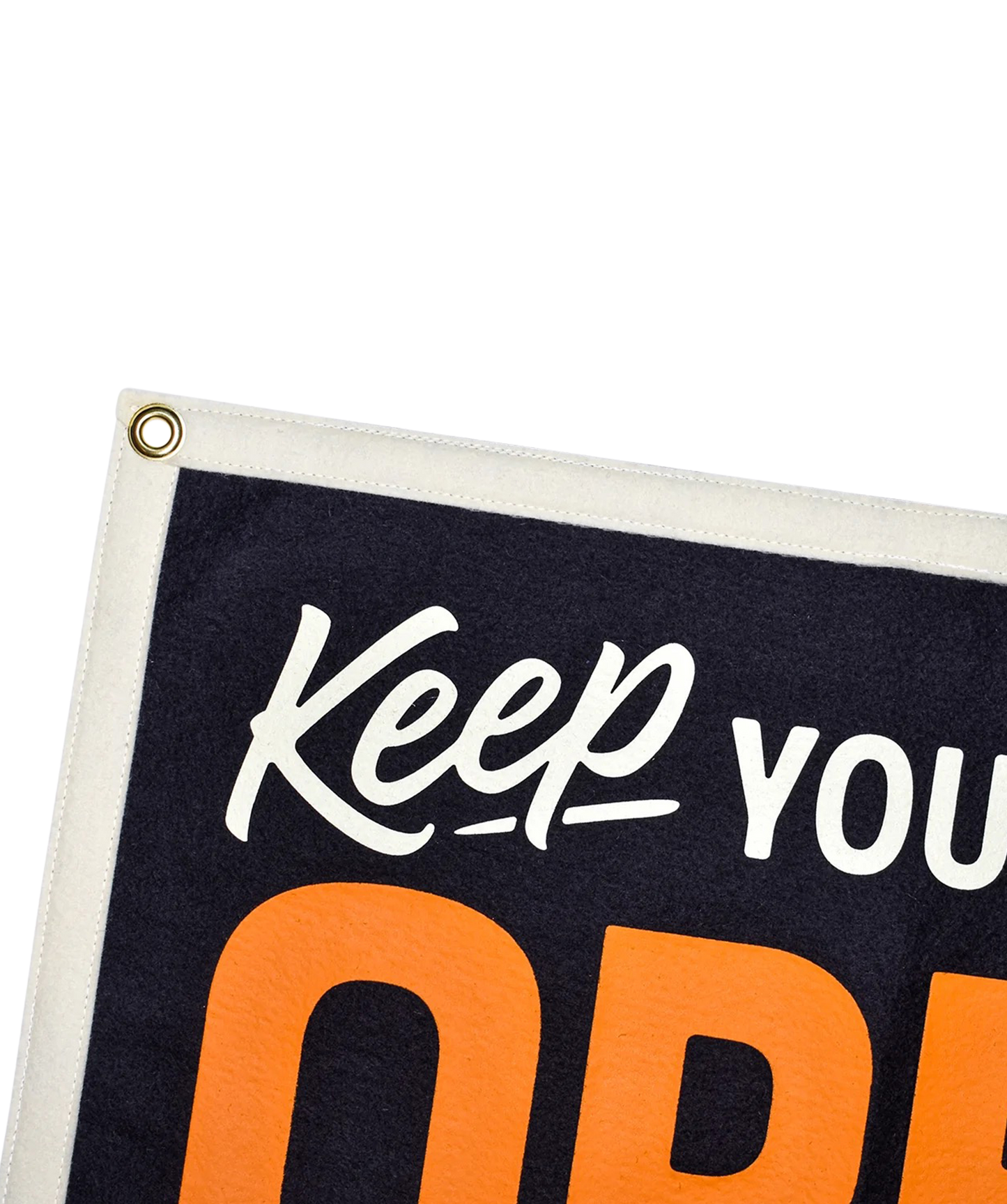 Keep Your Mind Open Camp Flag • Holy Smokes x Oxford Pennant