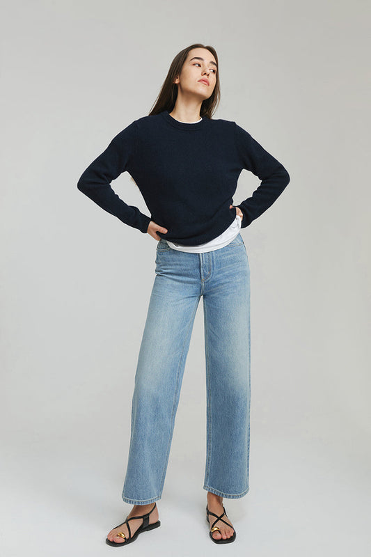 The Cityer Crop Wide Jeans HJ009