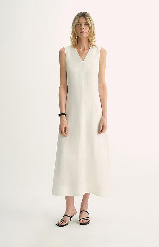 Linen Textured Anti-Wrinkle Dress