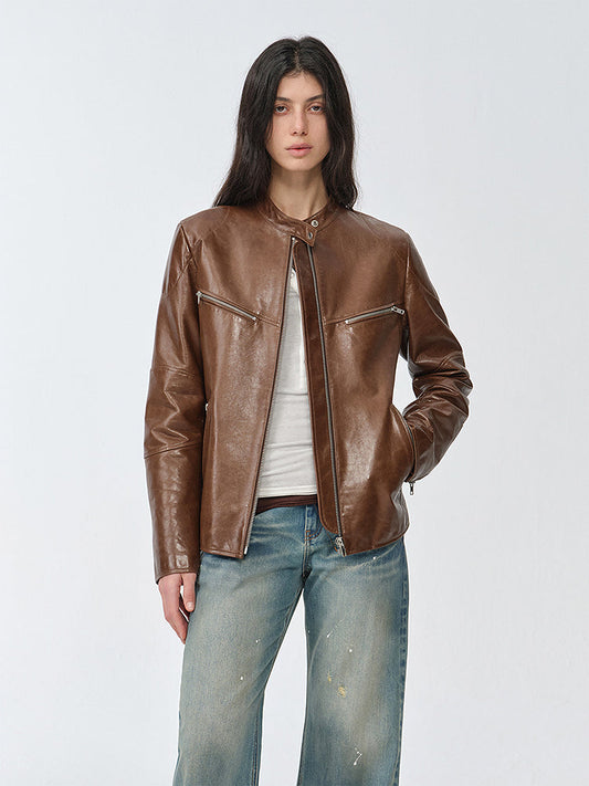 Manhattan Motorcycle Leather Jacket