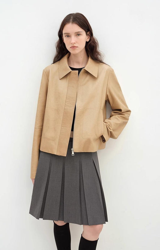 Miss Svenn Short Jacket Leather Coat Women
