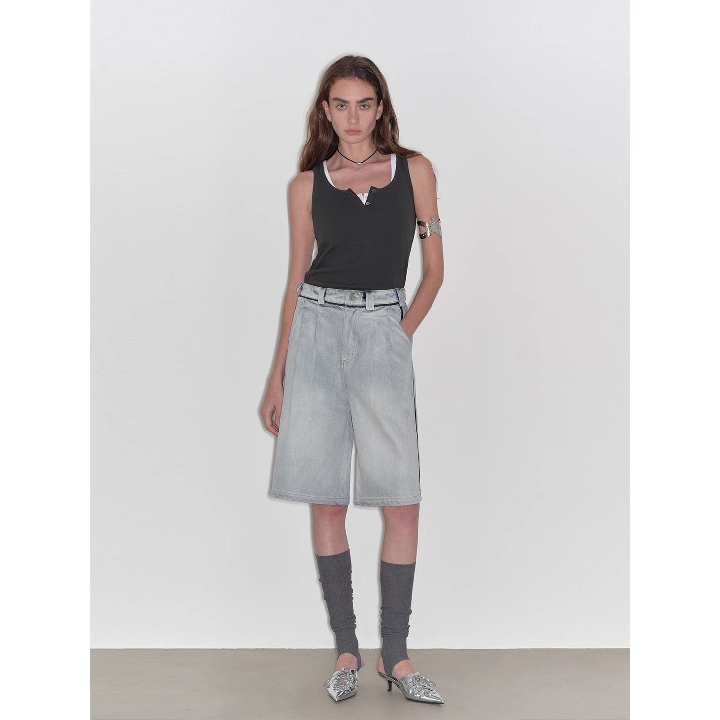 Unruly Sonata Denim Shorts