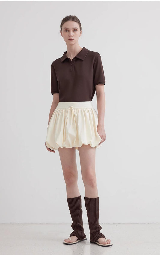 "Alice" Low Waist Anti-Exposure Flower Bud Short Skirt for Women