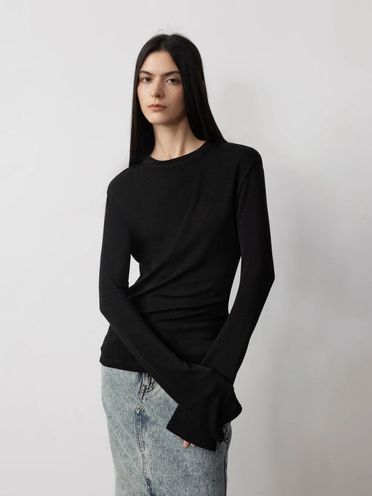 Lyocell Wool Stretch Tee