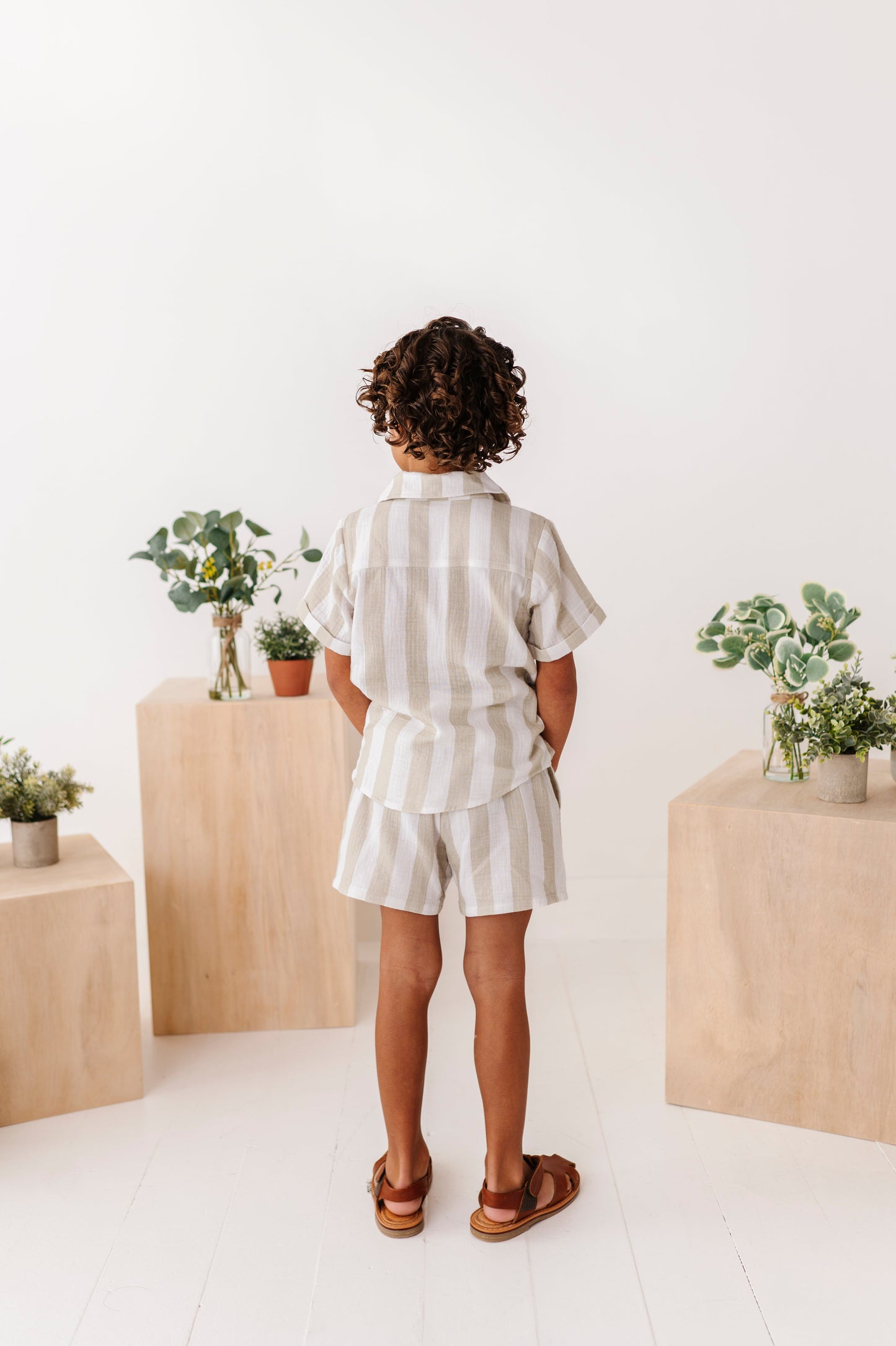 Green Coastal Stripe | Boys Set