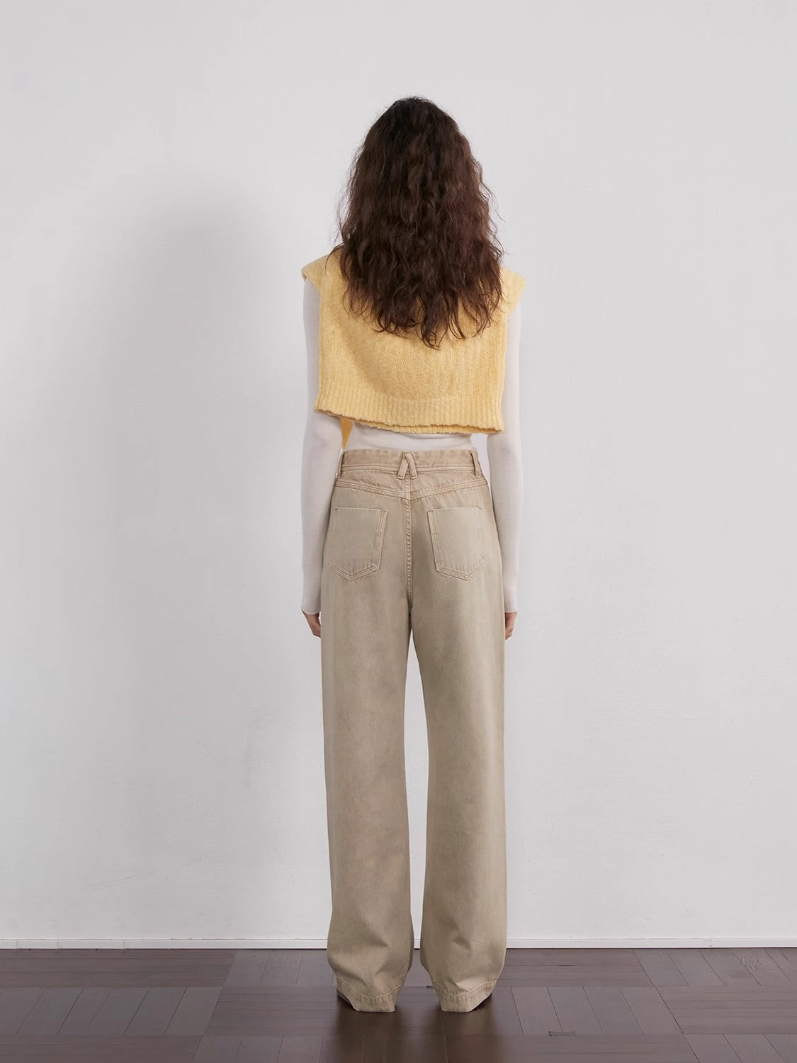 "Meteorite Fragments" Street Sense American Vintage Washed Straight Leg Jeans