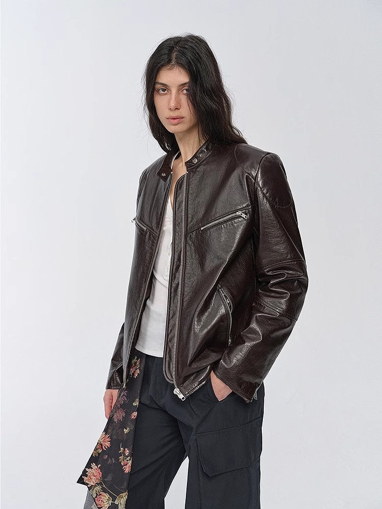 Manhattan Motorcycle Leather Jacket