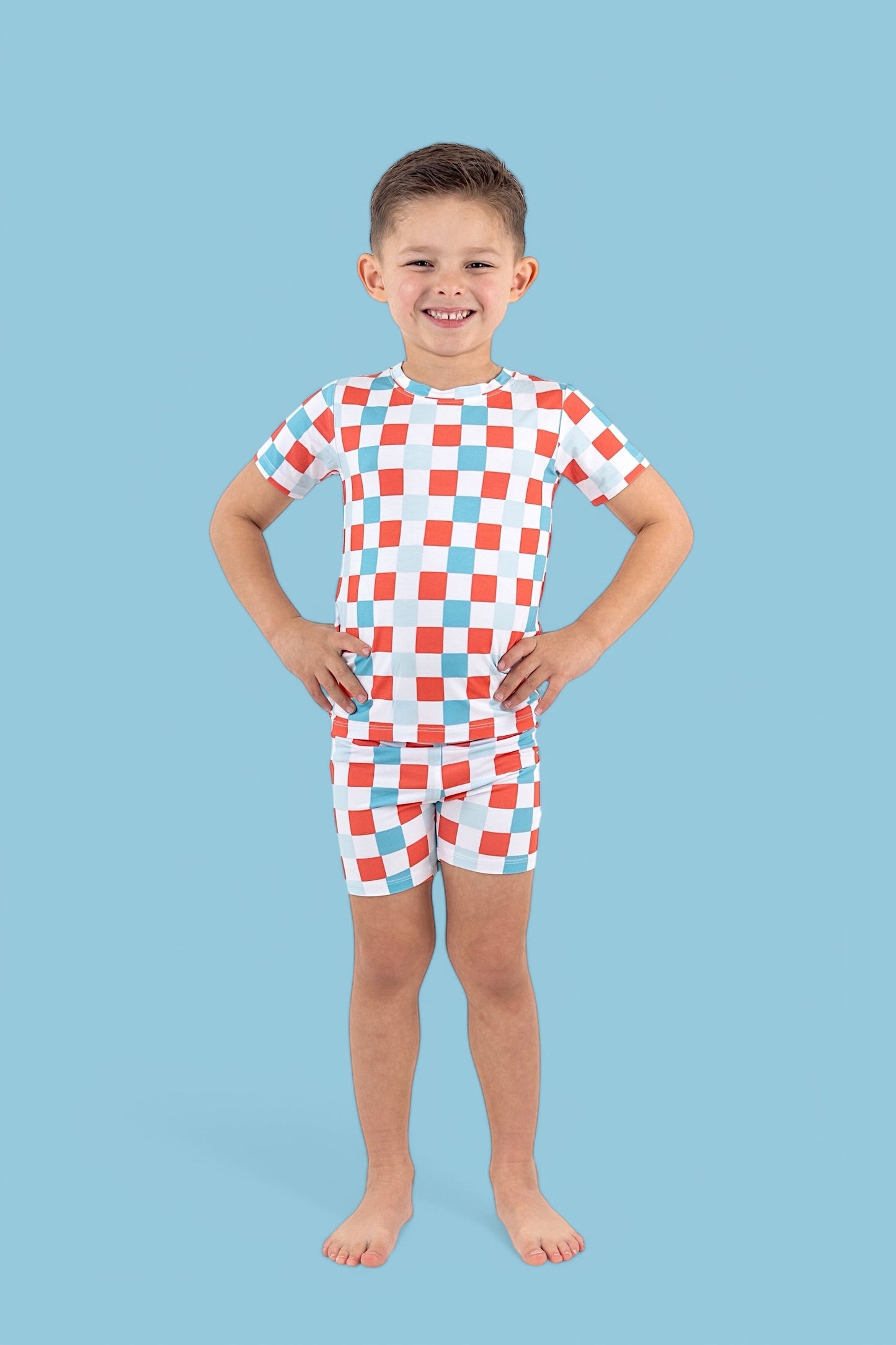 USA CHECKERS DREAM SHORT SET