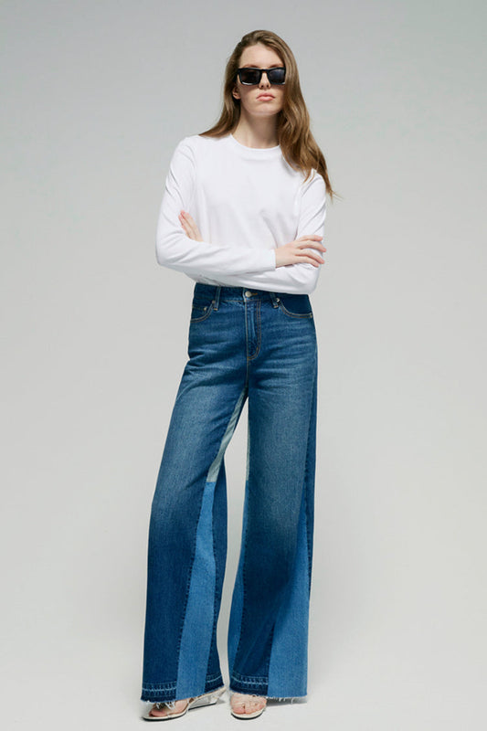Shadow Split Wide leg Jeans