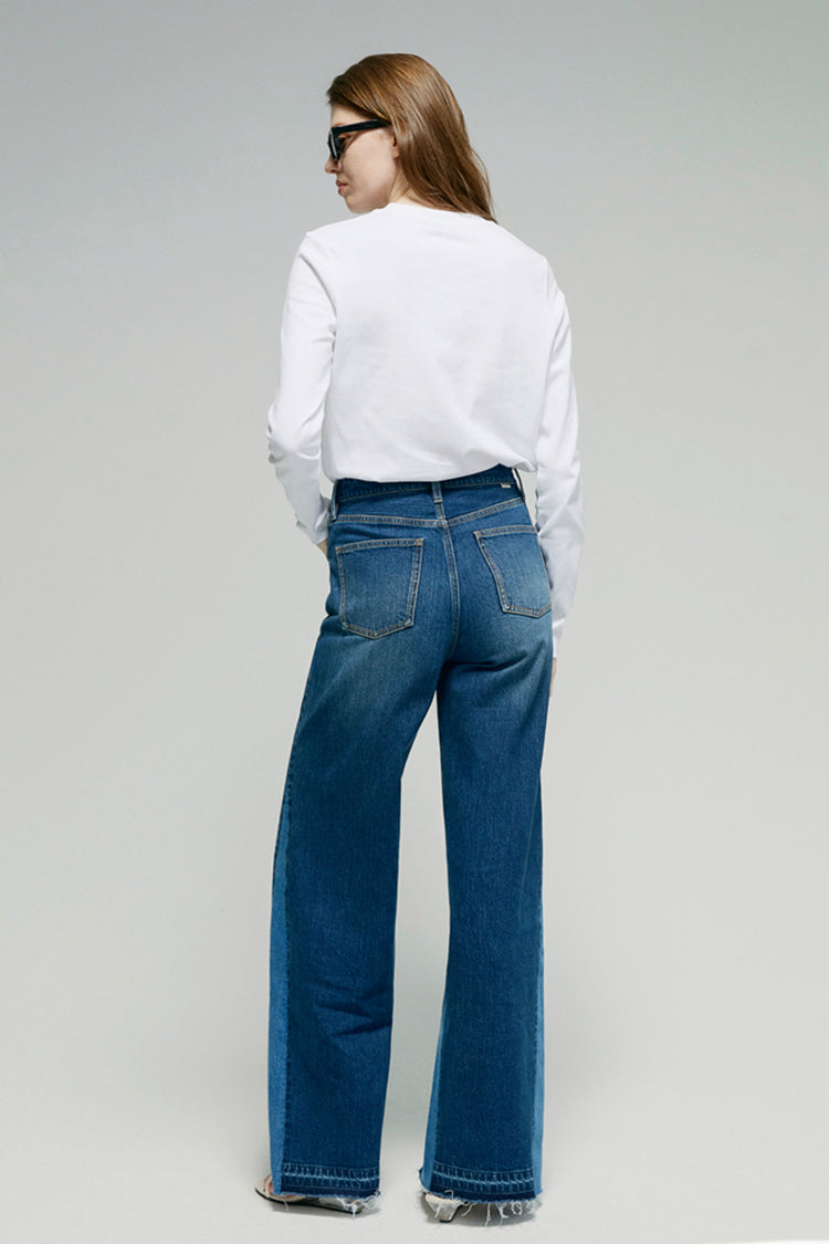 Shadow Split Wide leg Jeans