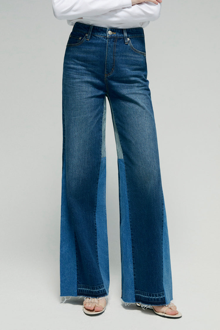 Shadow Split Wide leg Jeans