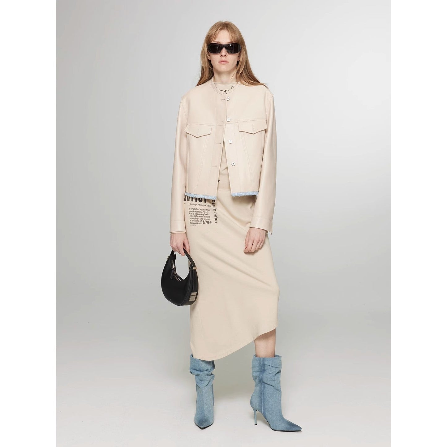 Sunset Escape Leather Short Jacket