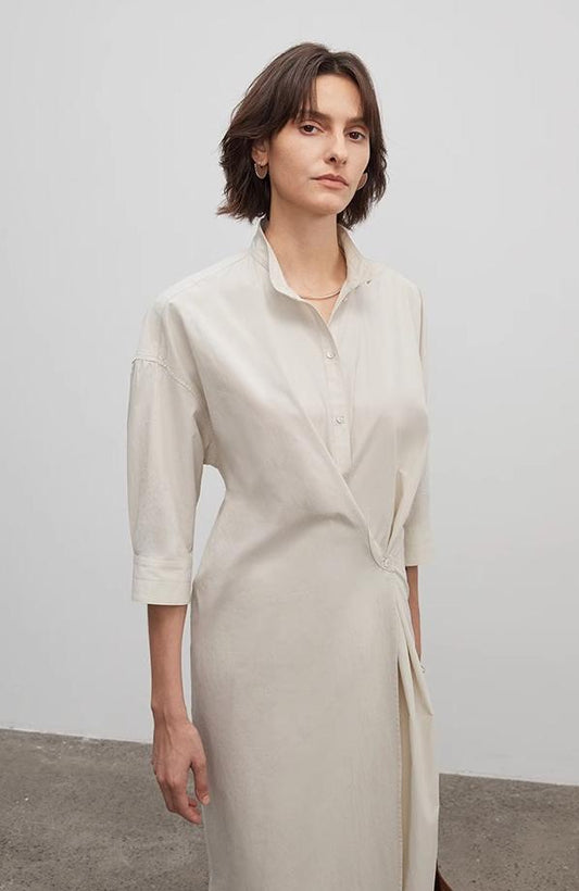 Origami Narrative Wrap Dress