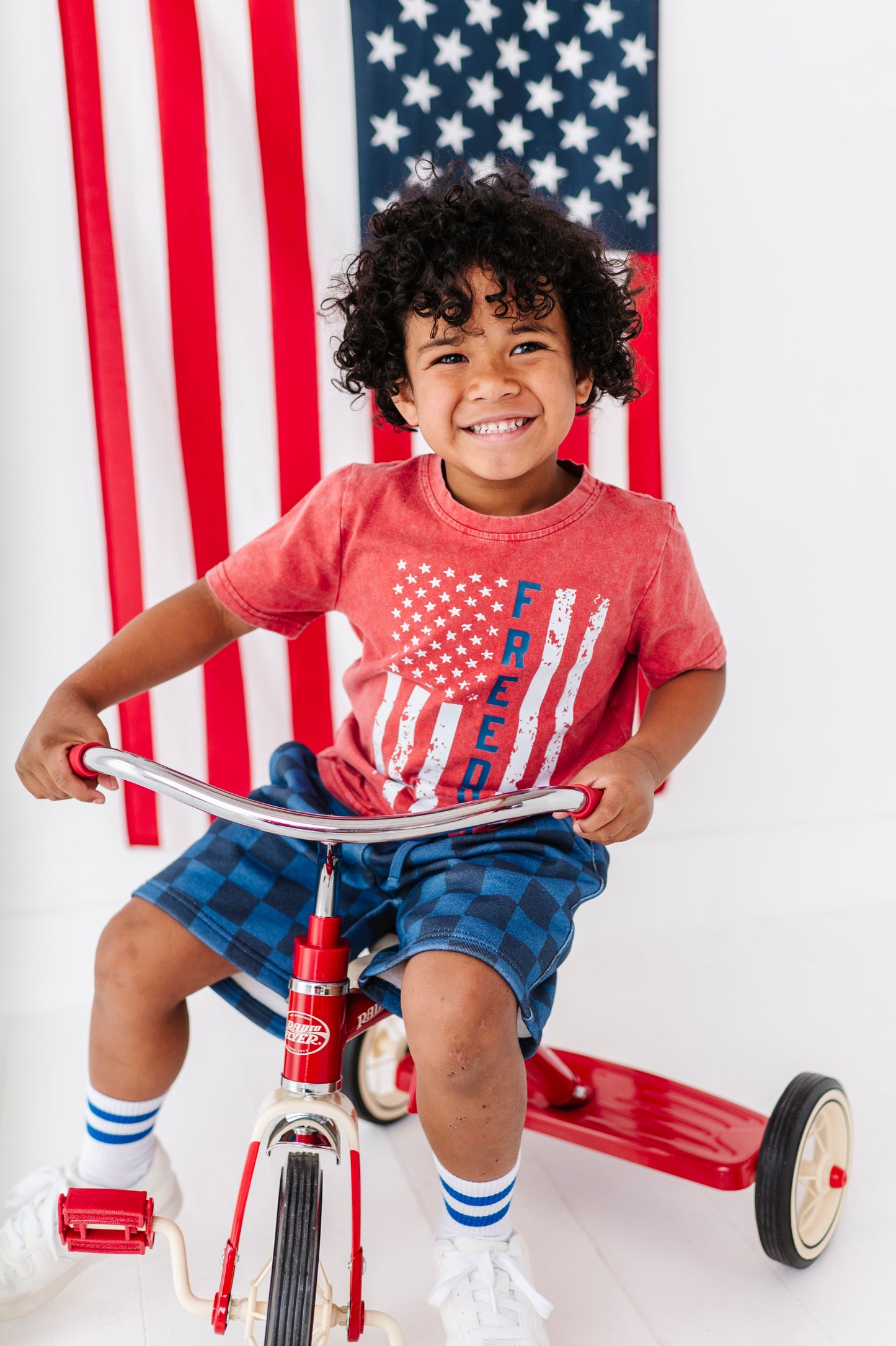 Dark Blue Check | BOYS Shorts