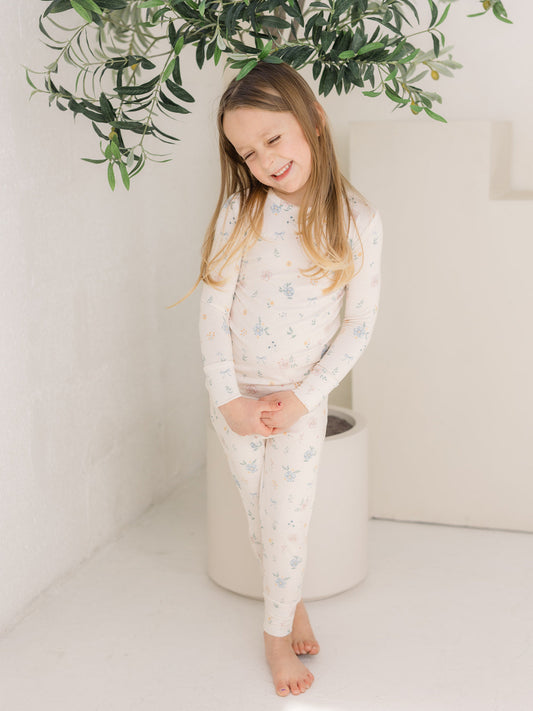 Layne Floral | Bamboo Two Piece Pajamas