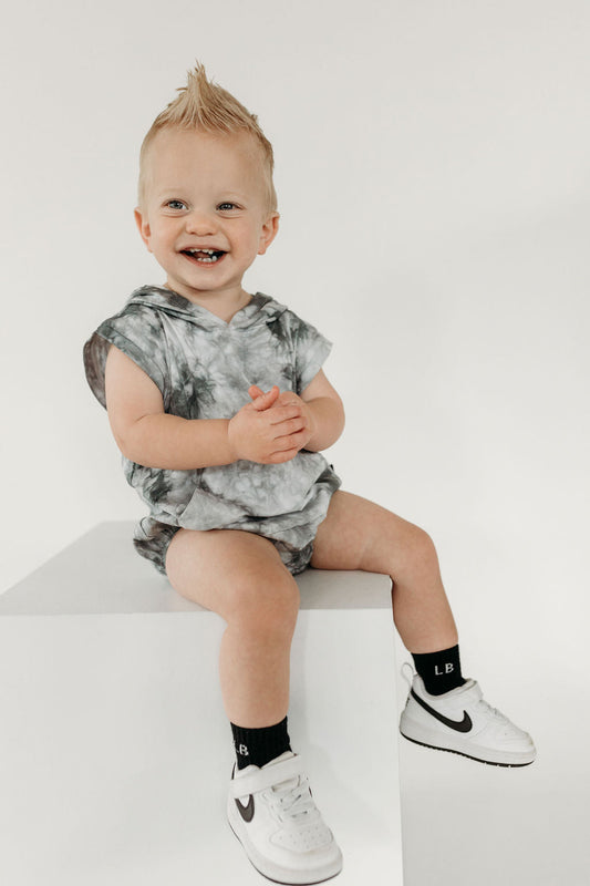 BLACK ICE • TIE DYE • ROMPER