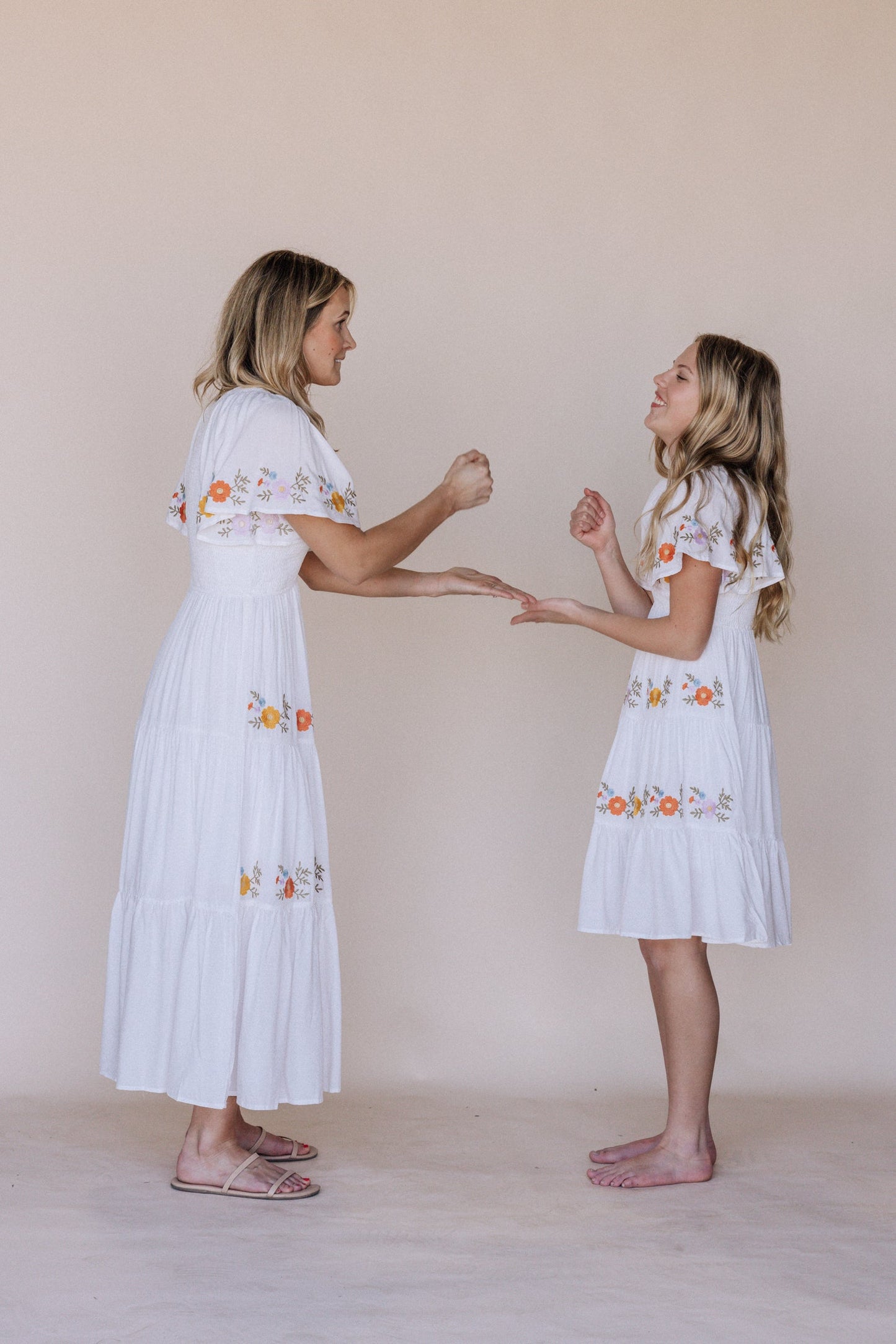Sicily Embroidered Midi Dress Kids