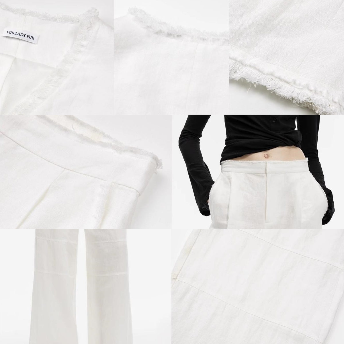 "Diary of an Old Friend" Customized Breathable Ramie Oversize Suit Vest Set