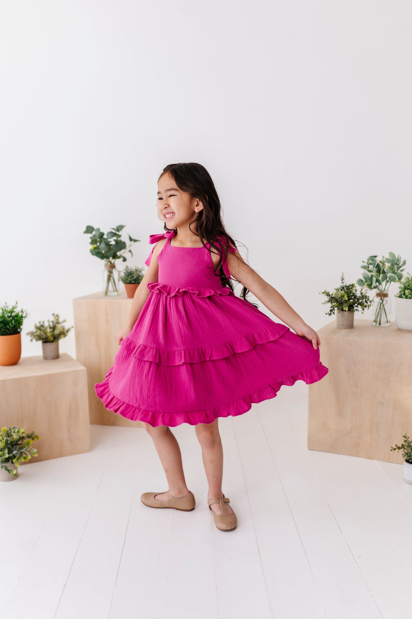 Violet Tulip | Ruffle Strappy Twirl Dress