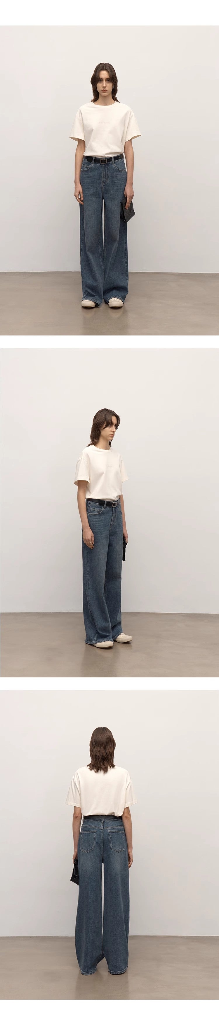 Snowflake Denim Pants